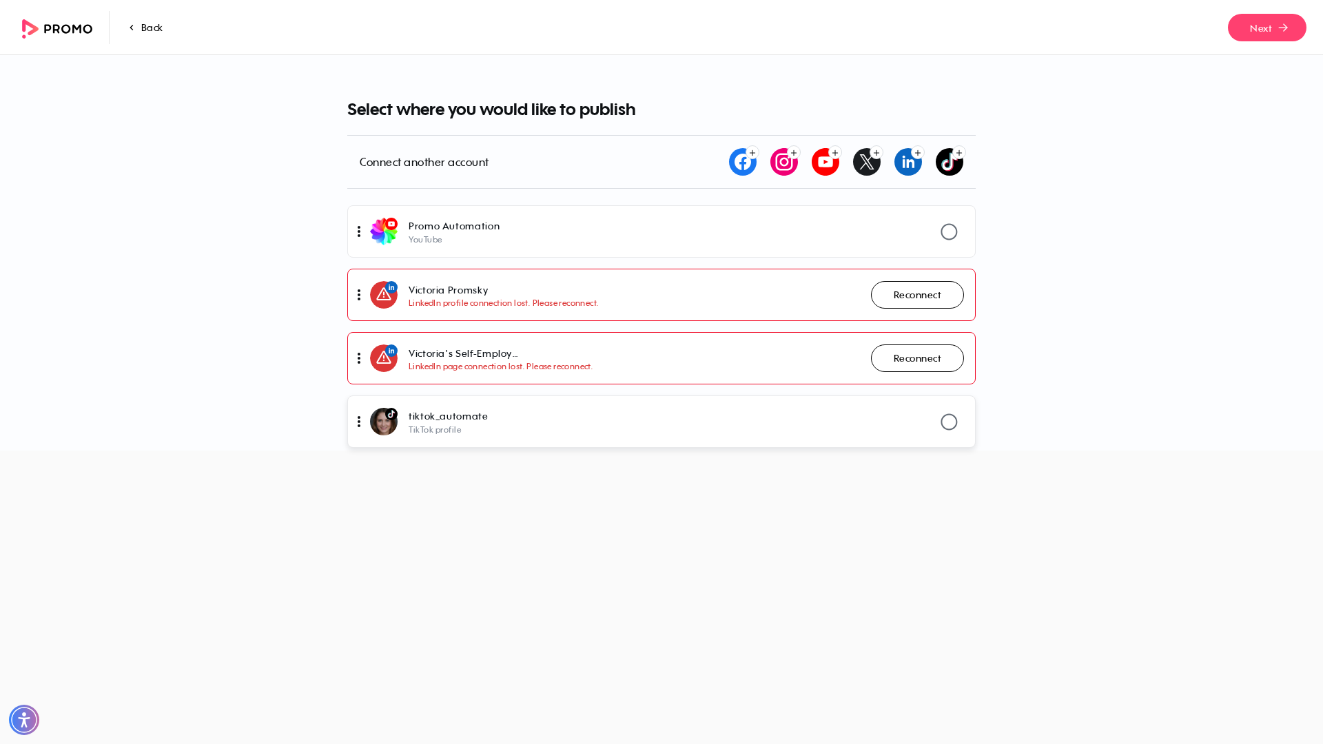 Test failure screenshot